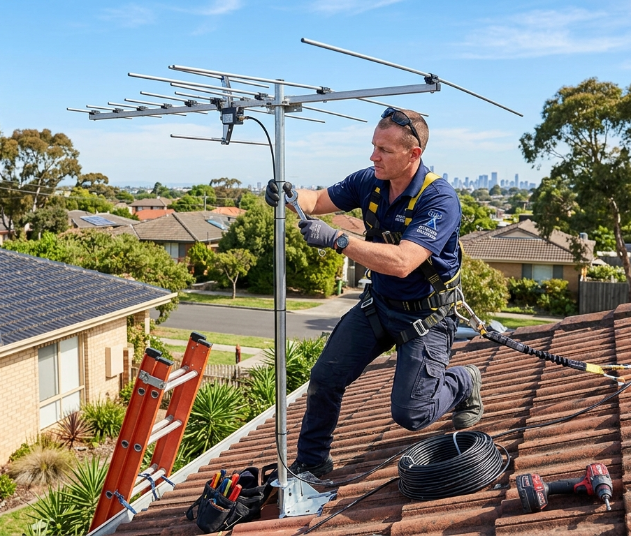 Town Proud Sunshine Coast TV technician antenna installation