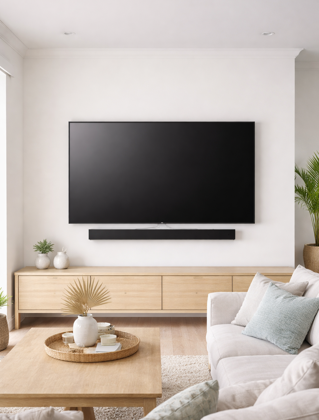 Professional TV wall mounting in Caloundra luxury setup