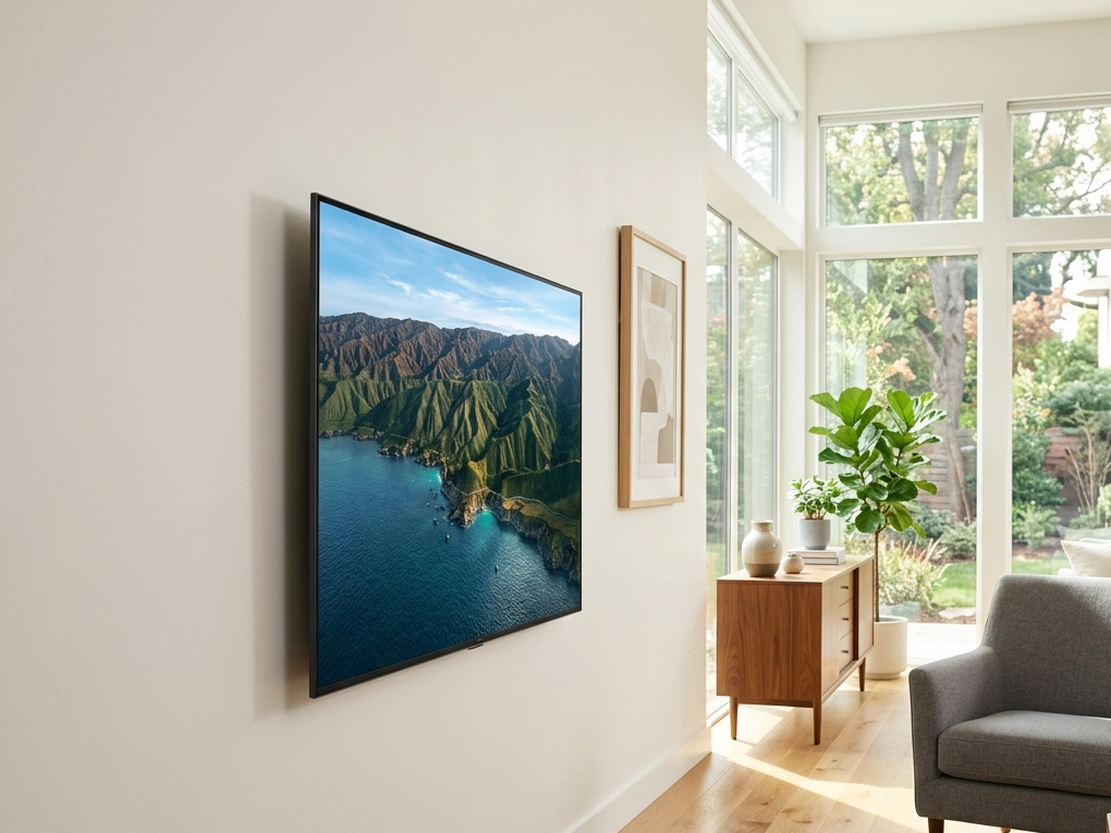 Clean TV wall mounting Caloundra setup