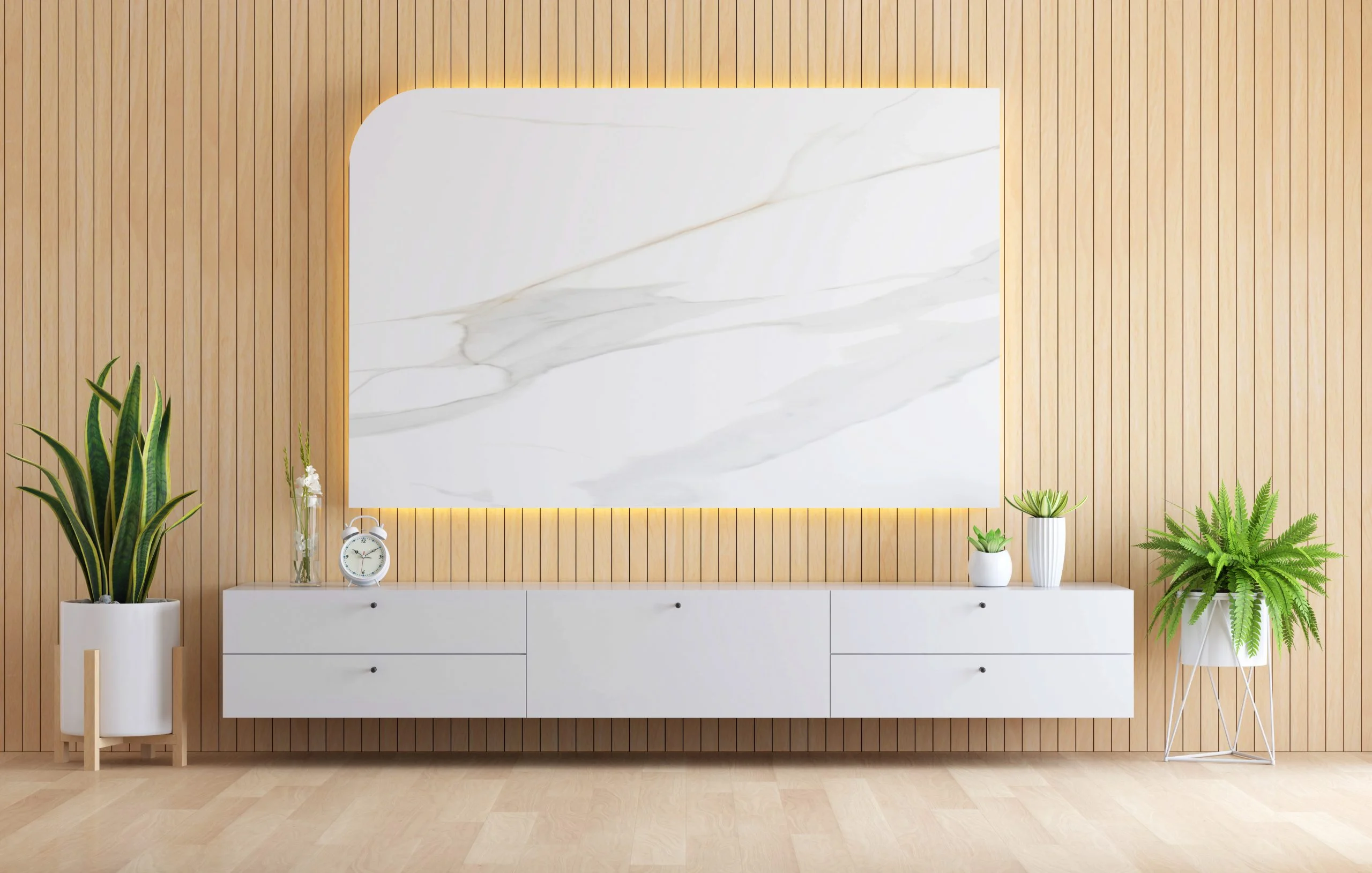 Empty wall ready for TV wall mounting Sunshine Coast