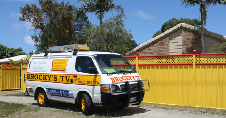 Brocky’s old service van used for TV antenna installation and repair on the Sunshine Coast