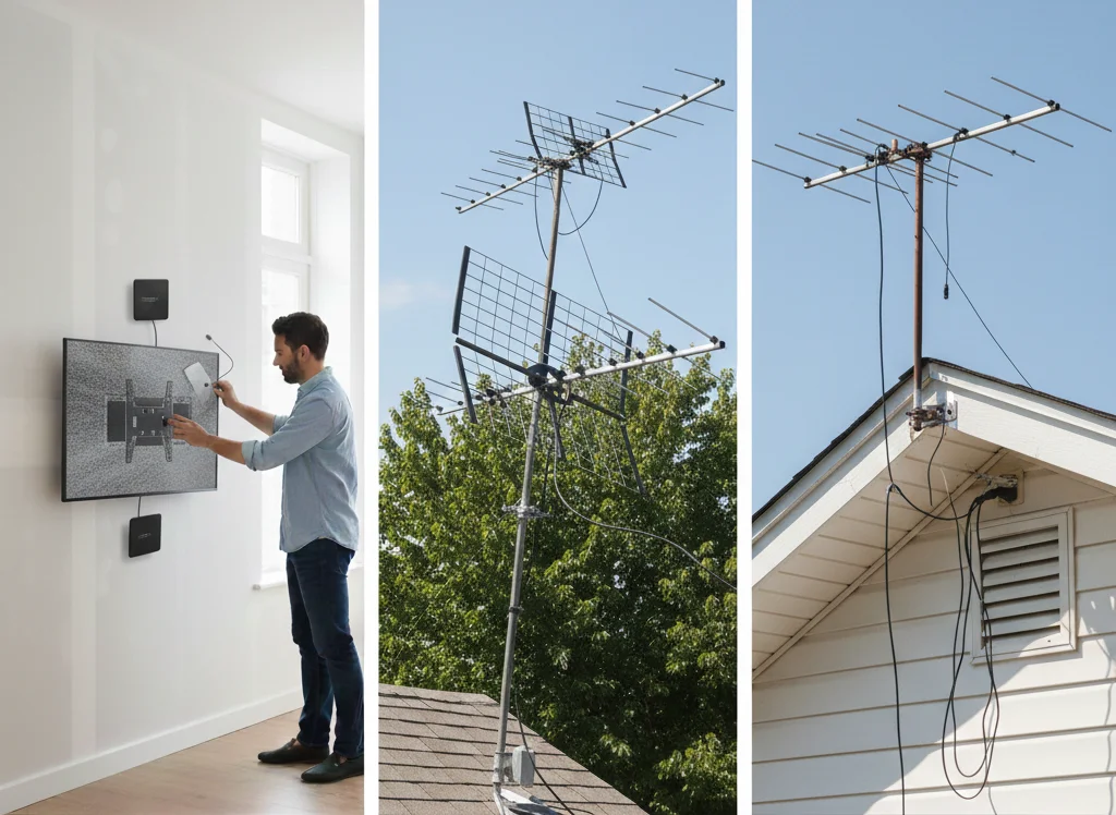 TV Antenna Installation Sunshine Coast on house exterior